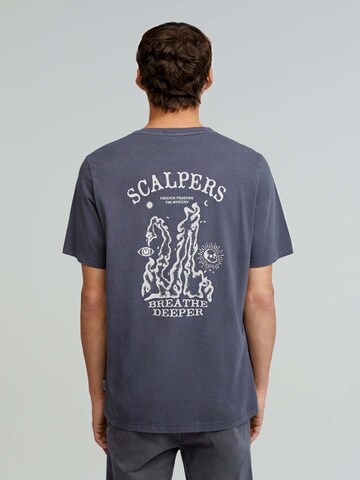 Scalpers Shirt 'Breathe Cure' in Blau