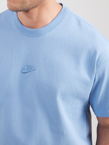 T-Shirt 'PREM ESS' Nike Sportswear en bleu
