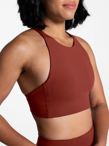 Girlfriend Collective Bustier Sport bh 'Topanga' in Oranje