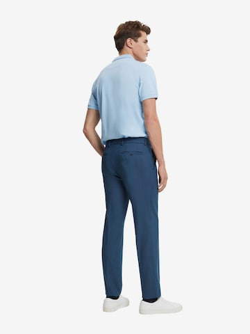 Regular Pantalon à plis ESPRIT en bleu