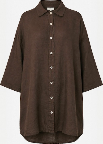 Opal Studio Shirt ' Jenna ' in Bruin: voorkant