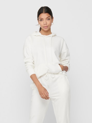 Sweat-shirt ONLY en blanc : devant