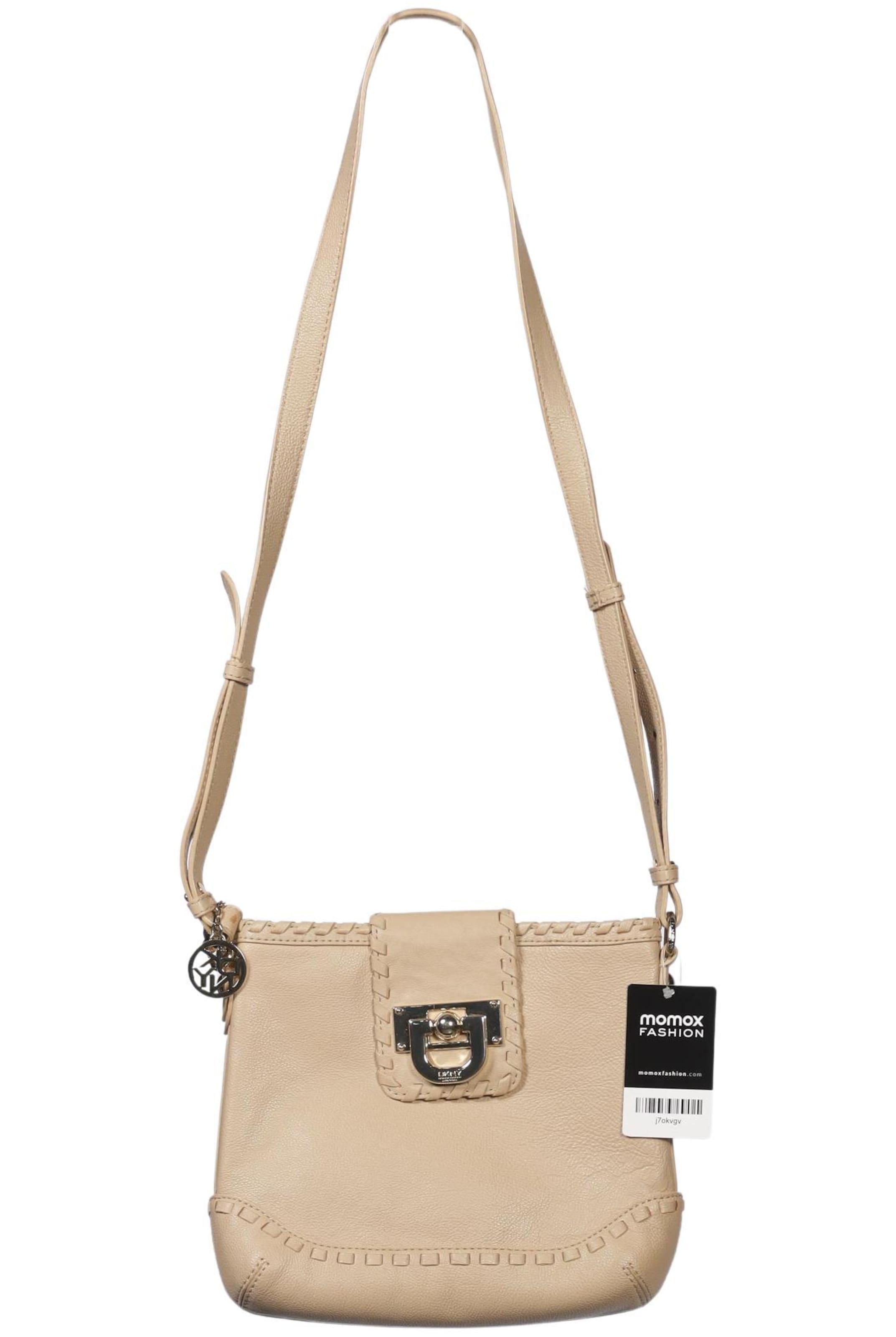 DKNY Handtasche klein Leder One Size in Beige: Vorderseite
