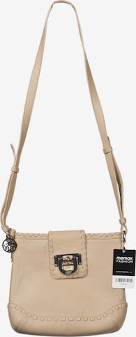 DKNY Handtasche klein Leder One Size in Beige: Vorderseite