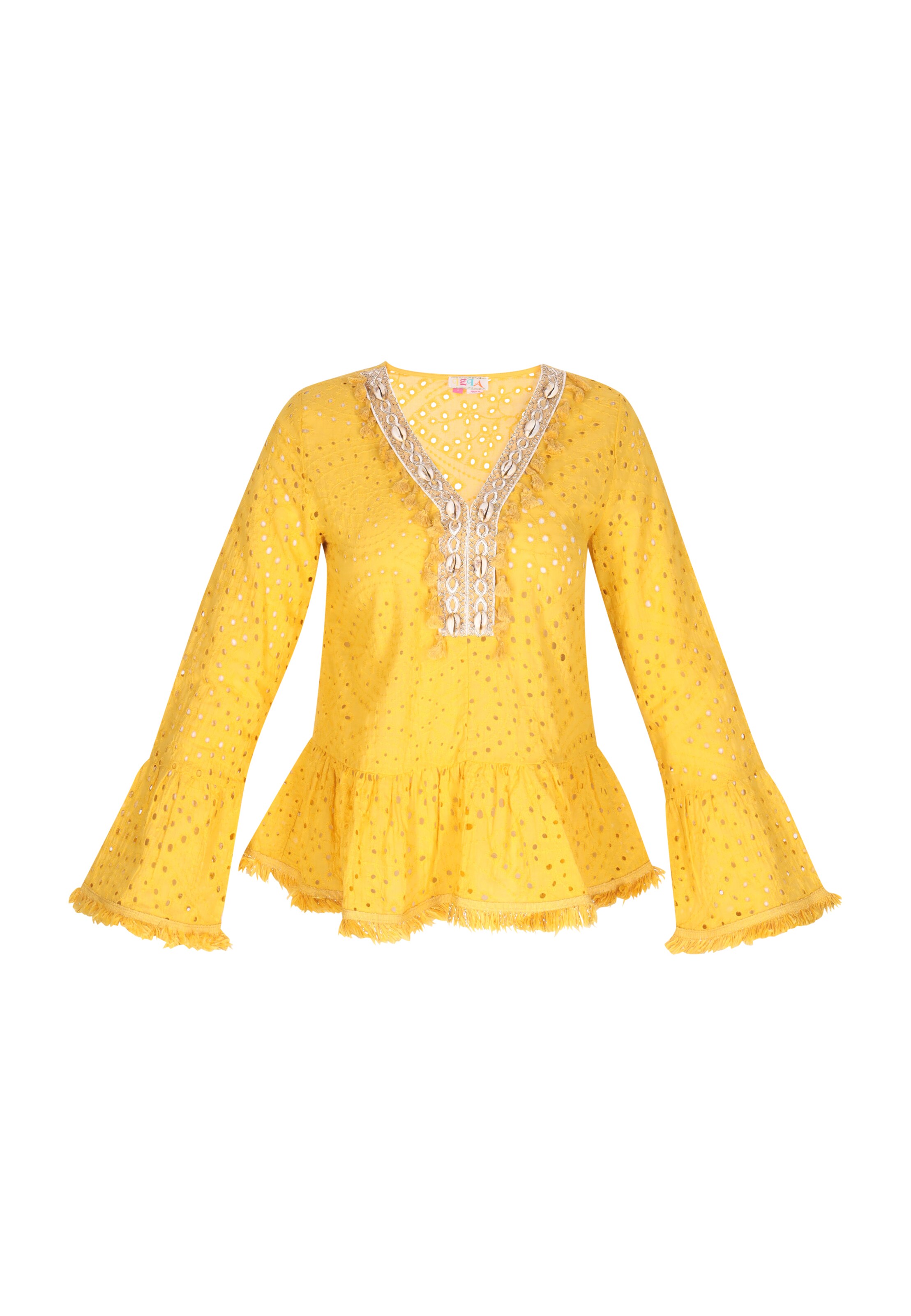 IZIA Blus i gul: framsida