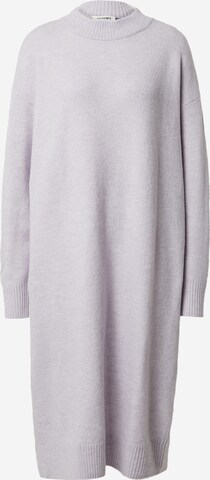 Monki Knitted dress in Purple: front