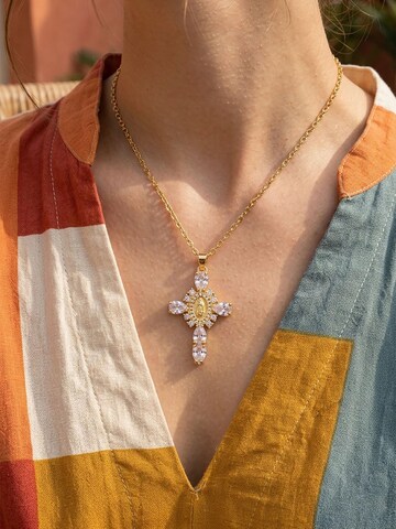 Nemomatheo Necklace 'Benedicta Drop' in Gold
