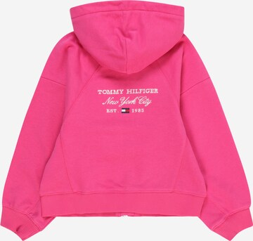 TOMMY HILFIGER Sweatjacke in Pink