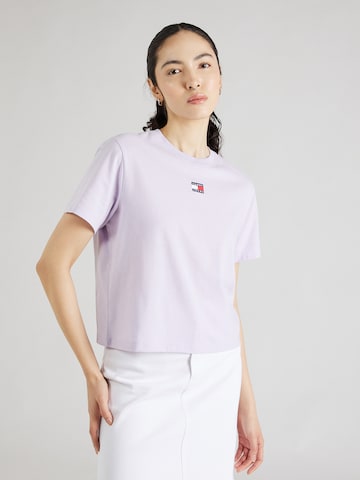 Tommy Jeans Shirt in Lila: voorkant
