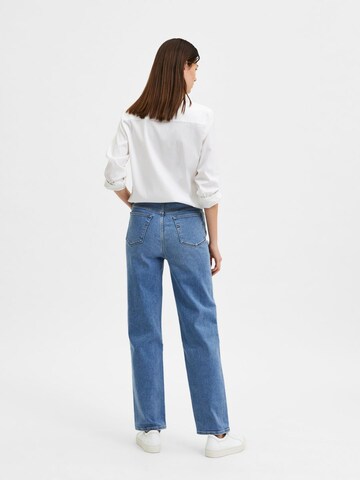 SELECTED FEMME Regular Jeans i blå