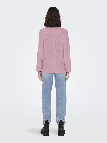 JDY Sweater 'Lenette' in Purple