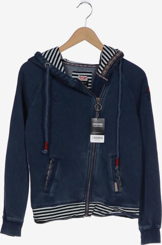 khujo Sweatshirt & Zip-Up Hoodie in S in Blue: front