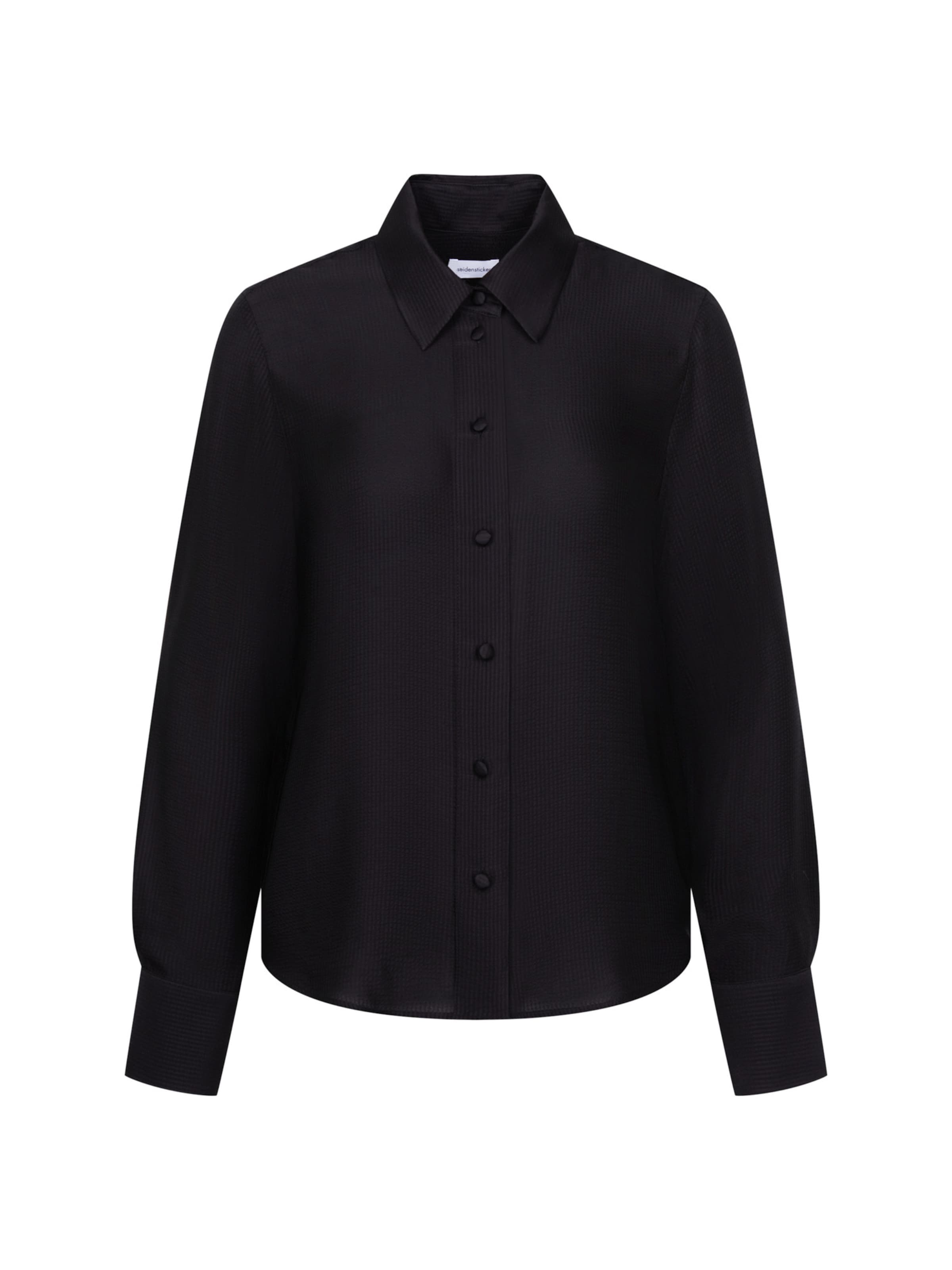 Chemisier 'February Drop 261' SEIDENSTICKER en noir : devant