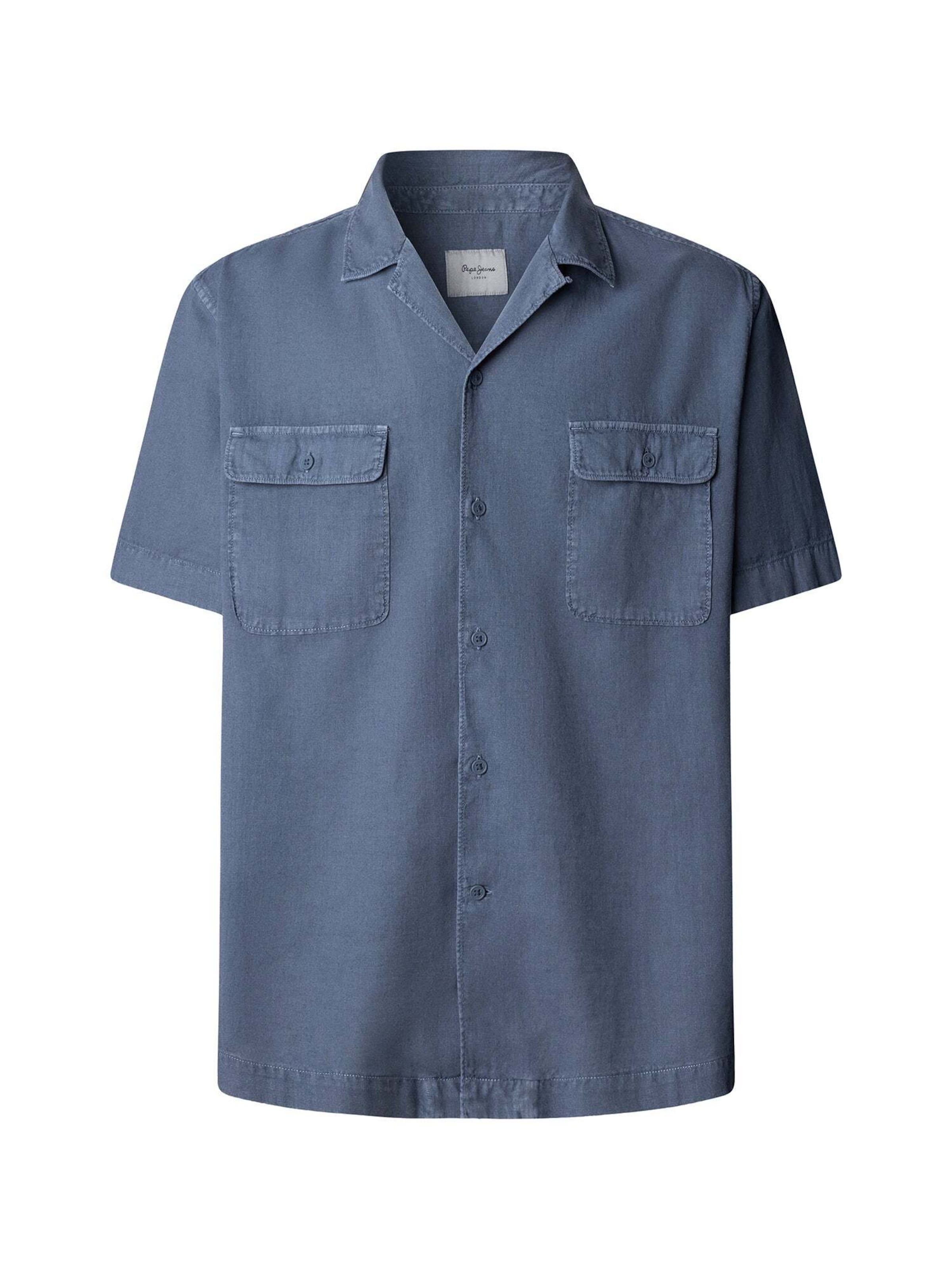 Comfort fit Camicia 'Paulo' di Pepe Jeans in blu: frontale