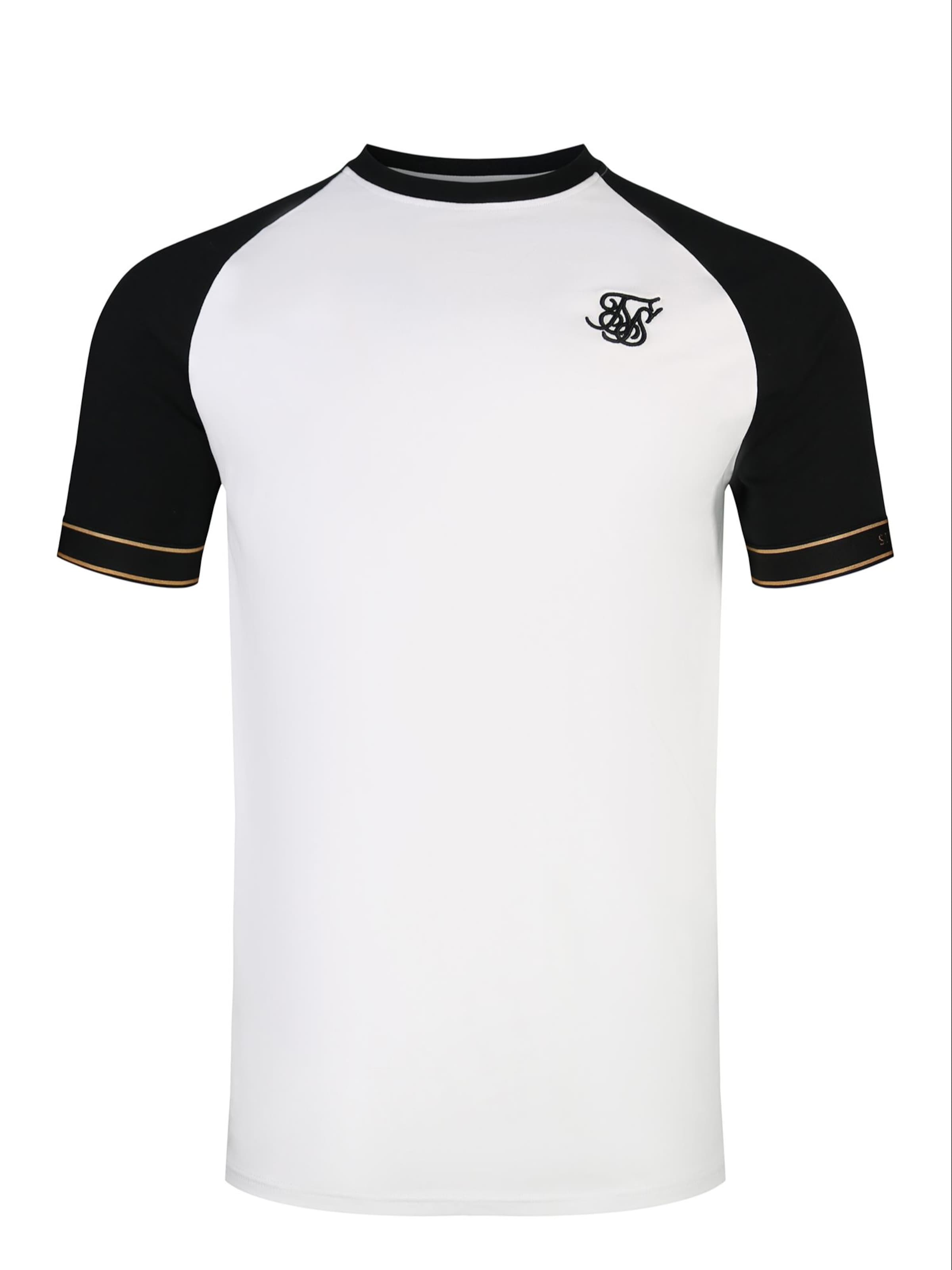 T-Shirt SikSilk en blanc : devant