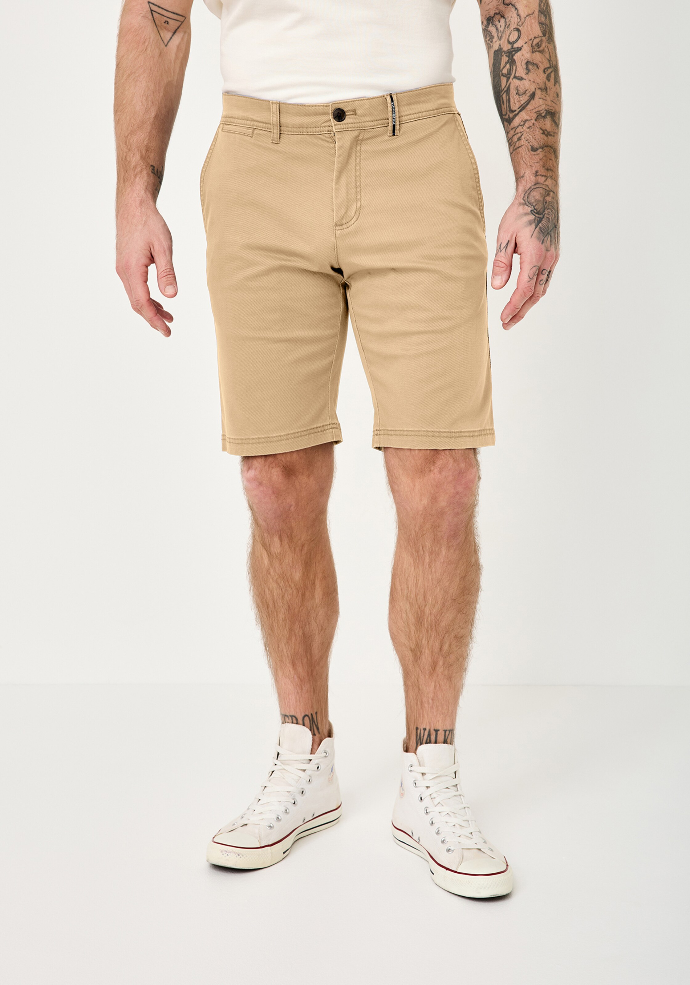 REDPOINT Slimfit Chinohose in Beige: Vorderseite