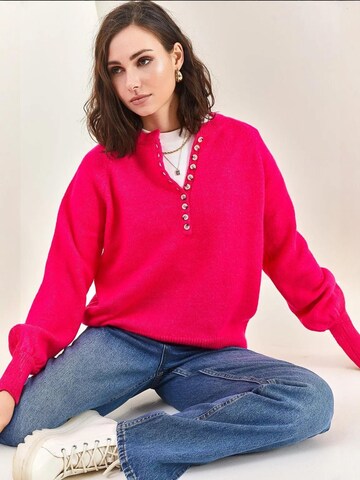 Pullover di Bianco Lucci in rosa
