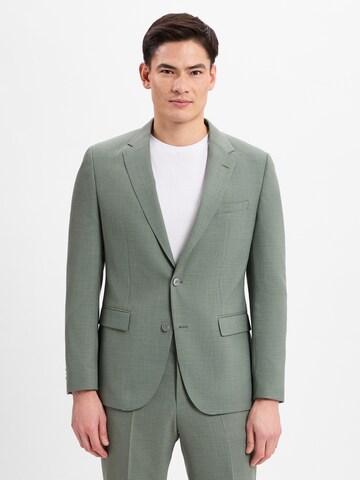 BOSS Regular Fit Sakko ' Jasper ' in Grün: Vorderseite