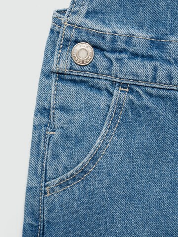 MANGO KIDS Regular Latzjeans 'EMILLE' in Blau