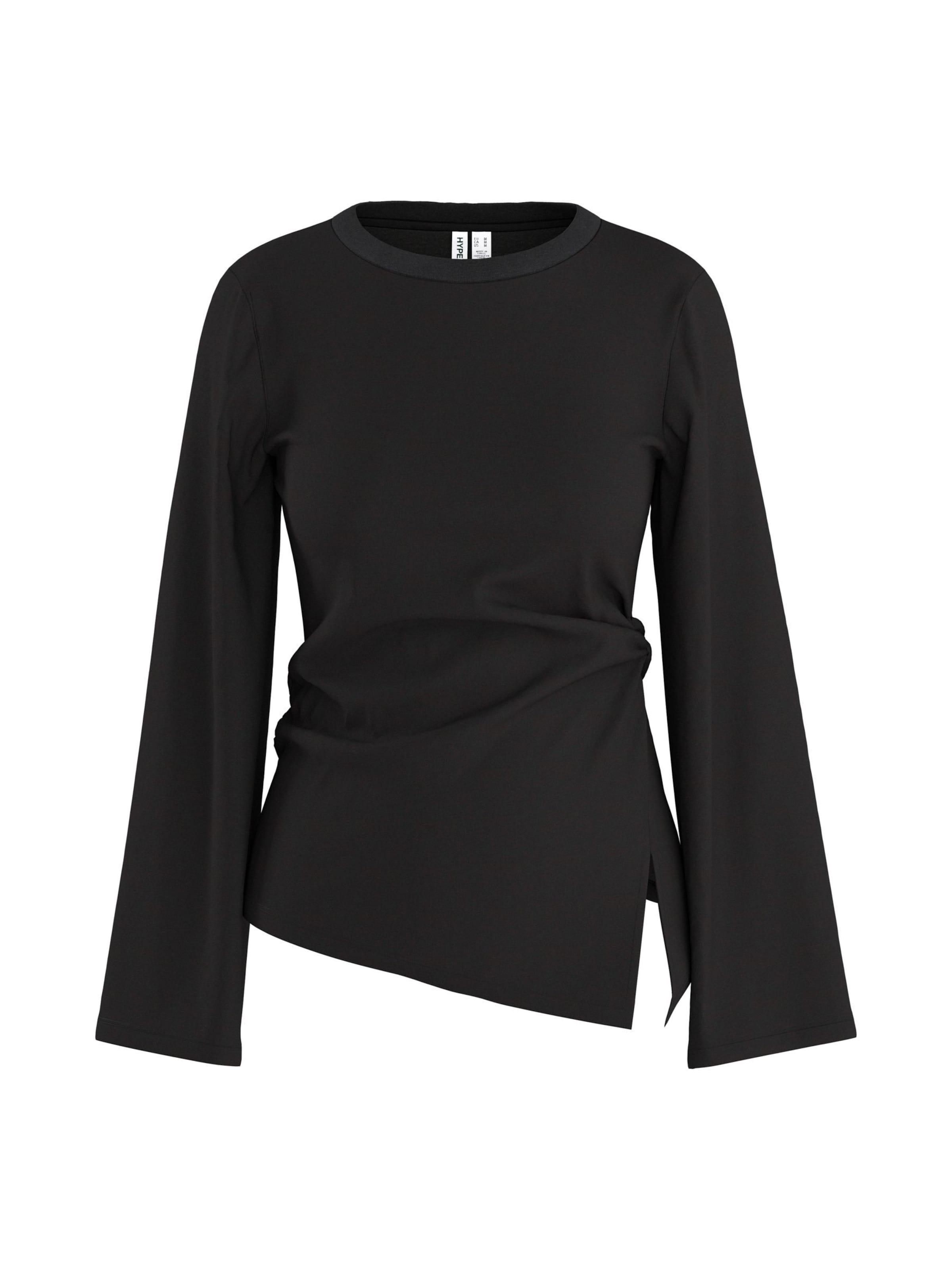 HYPEDROP - Camiseta en negro: frente