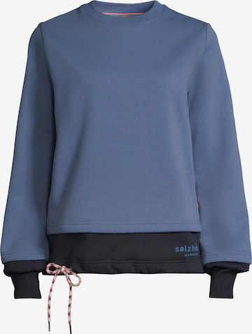 Sweat-shirt 'SAGESPÖNE' salzhaut en bleu : devant