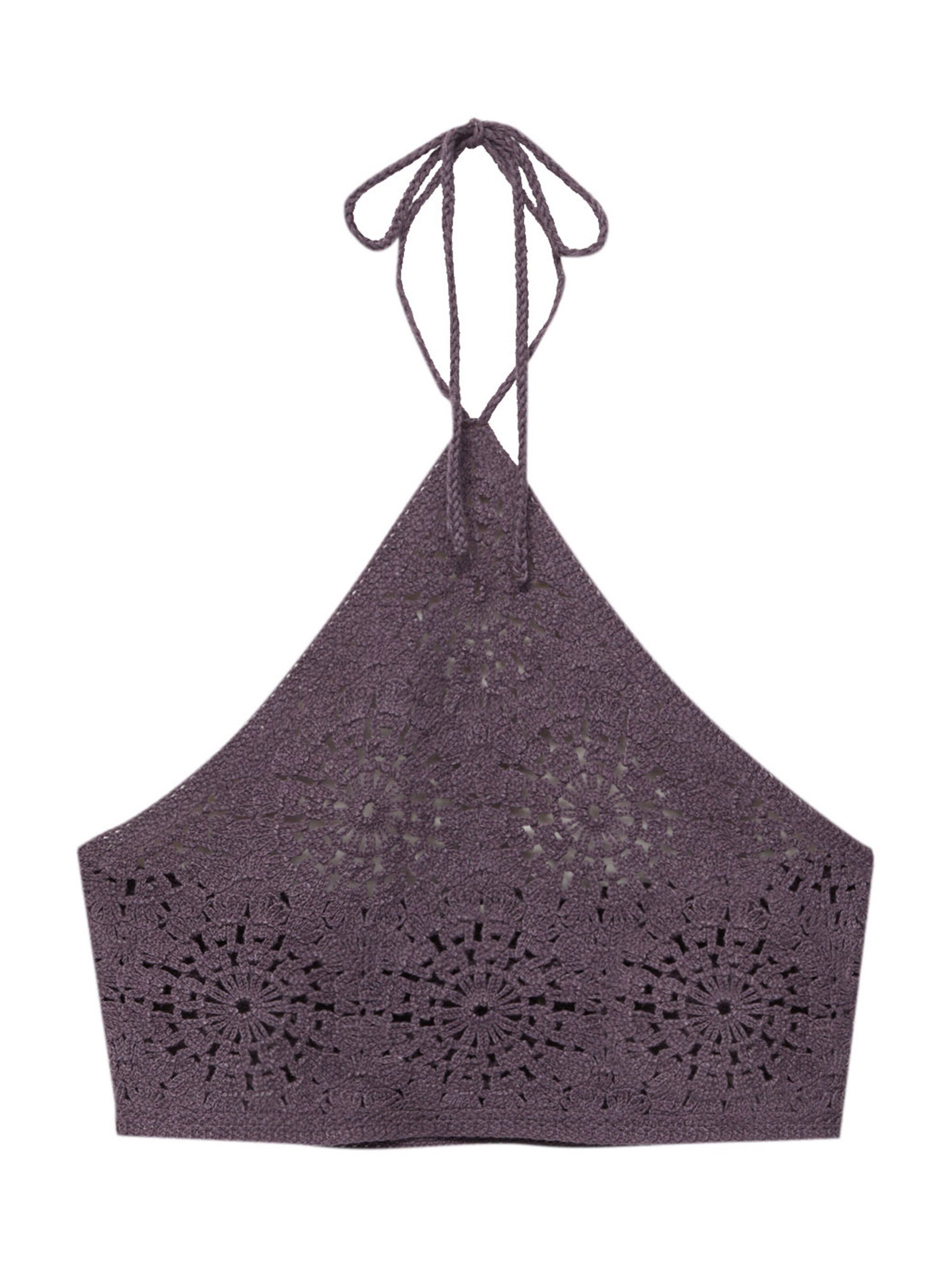 Pull&Bear Neuletoppi värissä lila: etupuoli