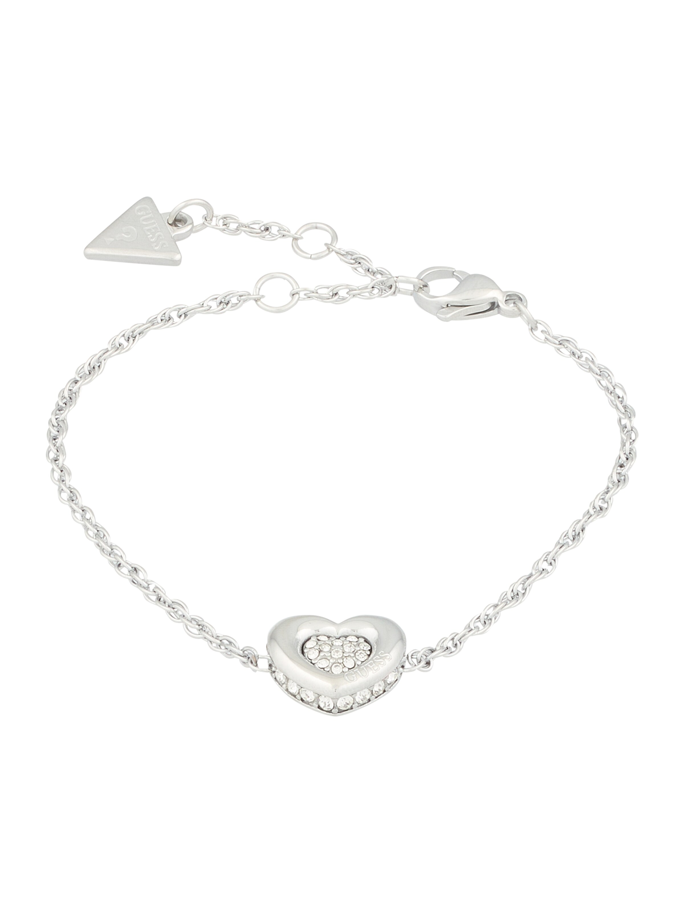 GUESS Bracelet 'L.O.V.E.' in Silver: front