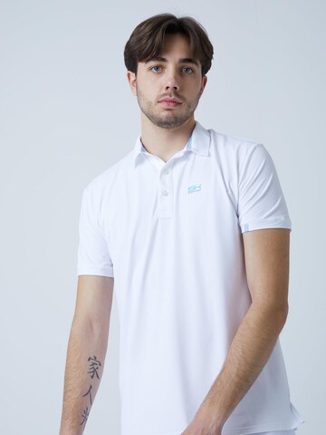 T-Shirt fonctionnel 'Polo' SPORTKIND en blanc