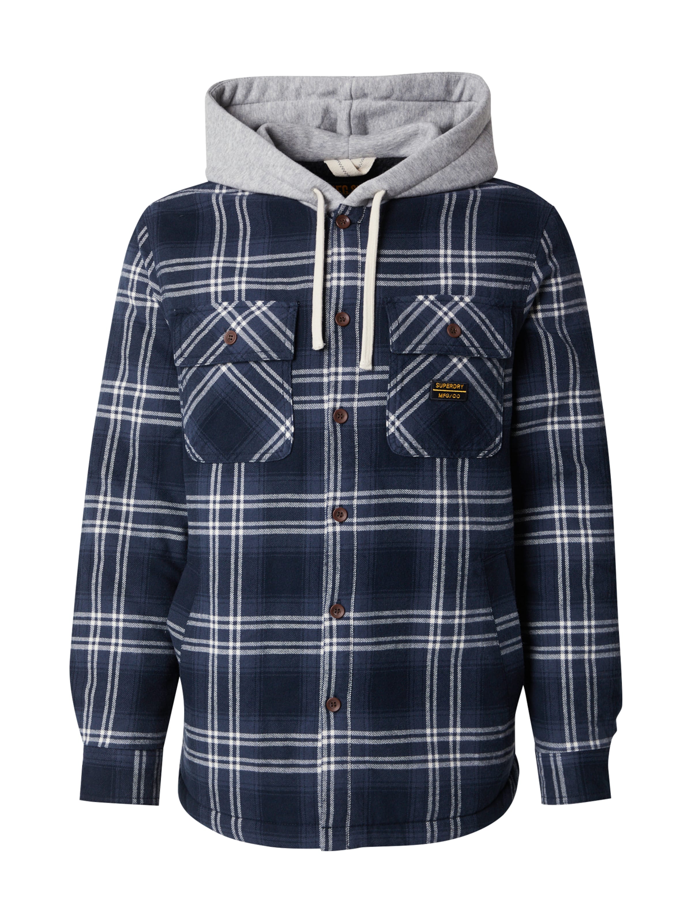 Superdry Regular fit Tussenjas in Blauw: voorkant