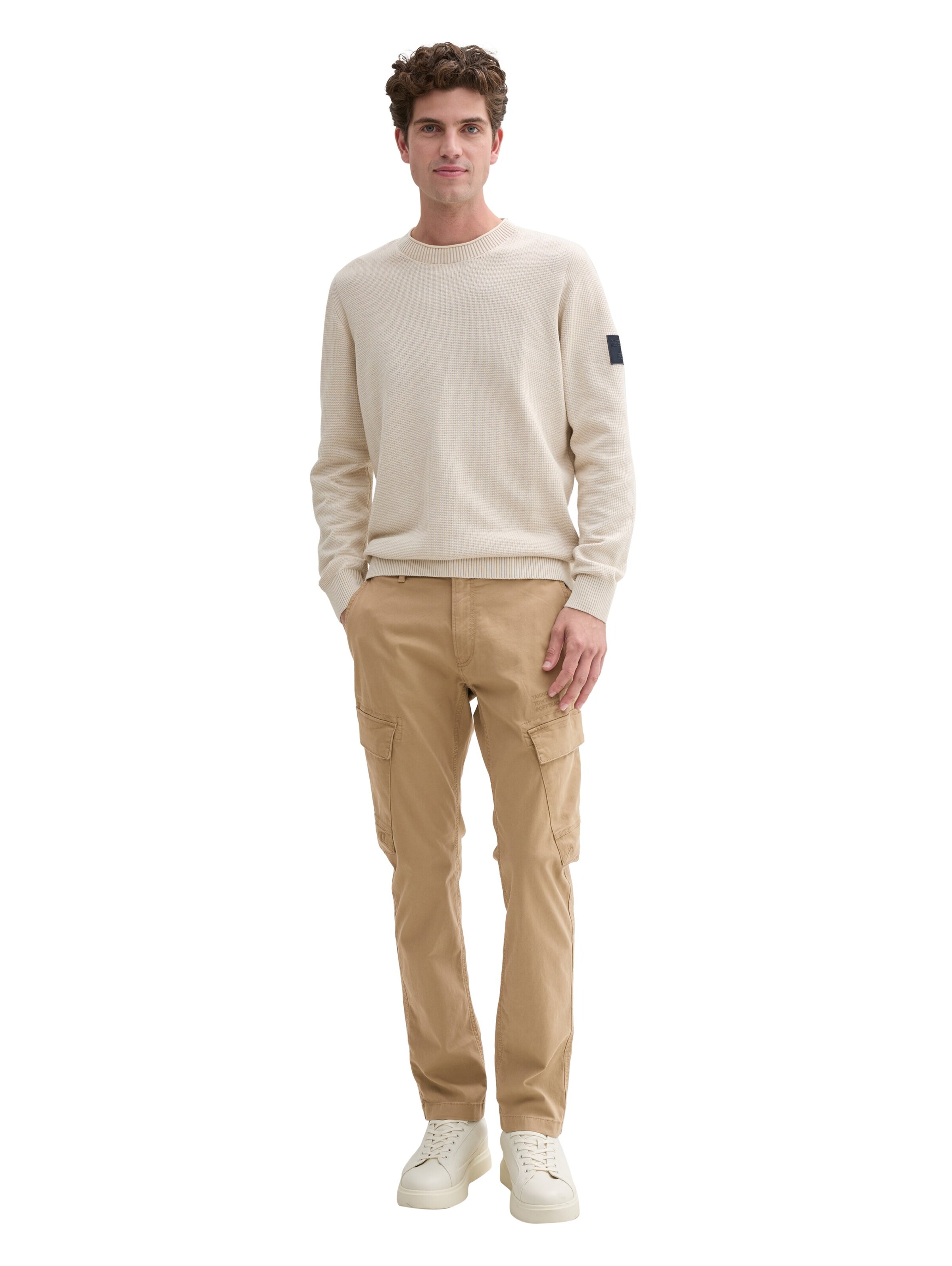 TOM TAILOR Regular Chino Pants in Beige