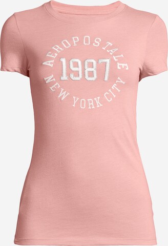 T-shirt 'JKI 1987' AÉROPOSTALE en rose : devant