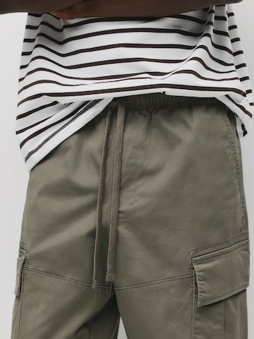 Pull&Bear Zúžený Kapsáče – zelená