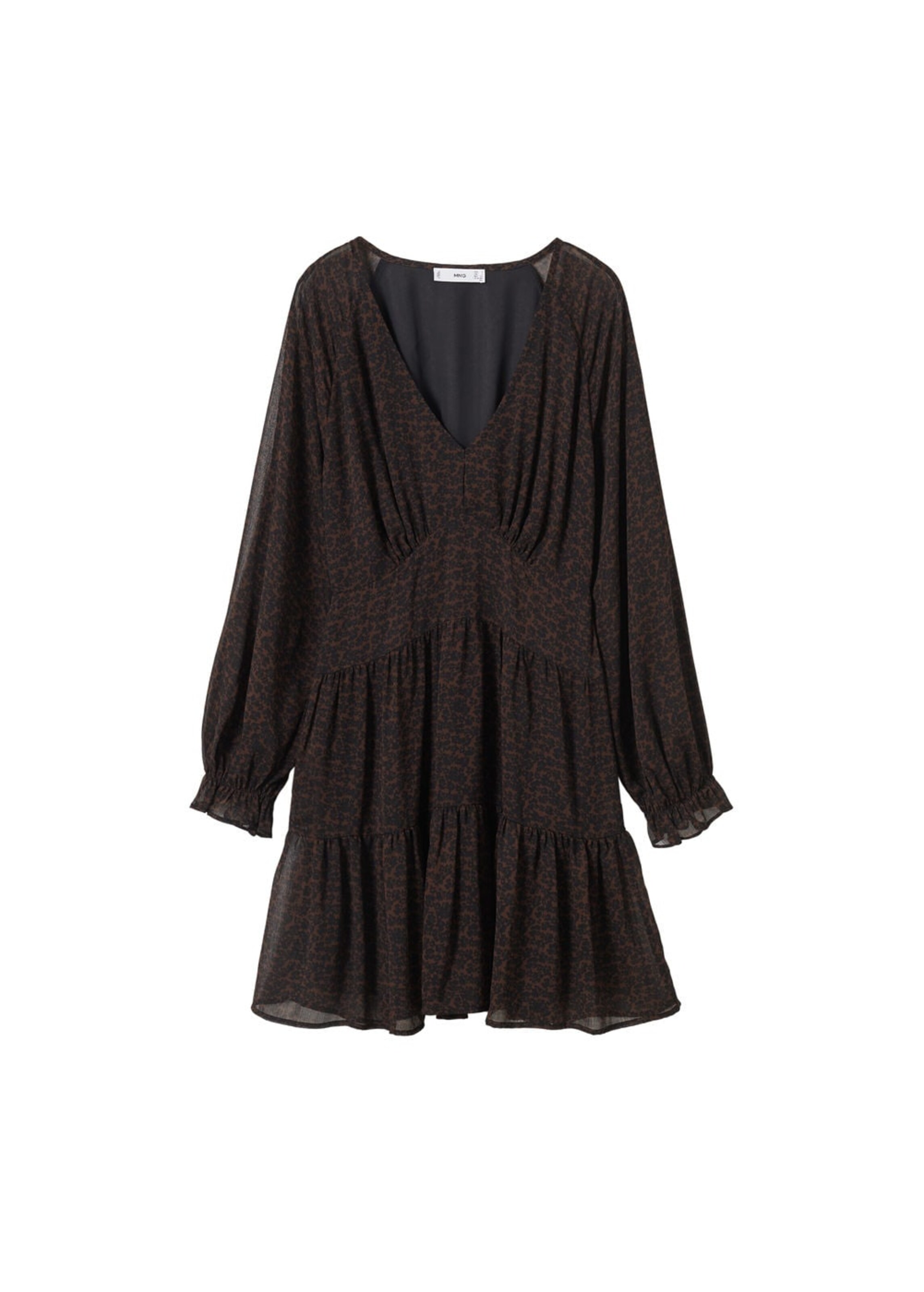 MANGO Šaty 'Toscana' – hnědá: přední strana