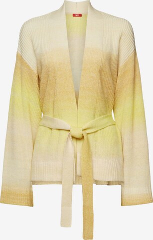 ESPRIT Knit Cardigan in Yellow: front