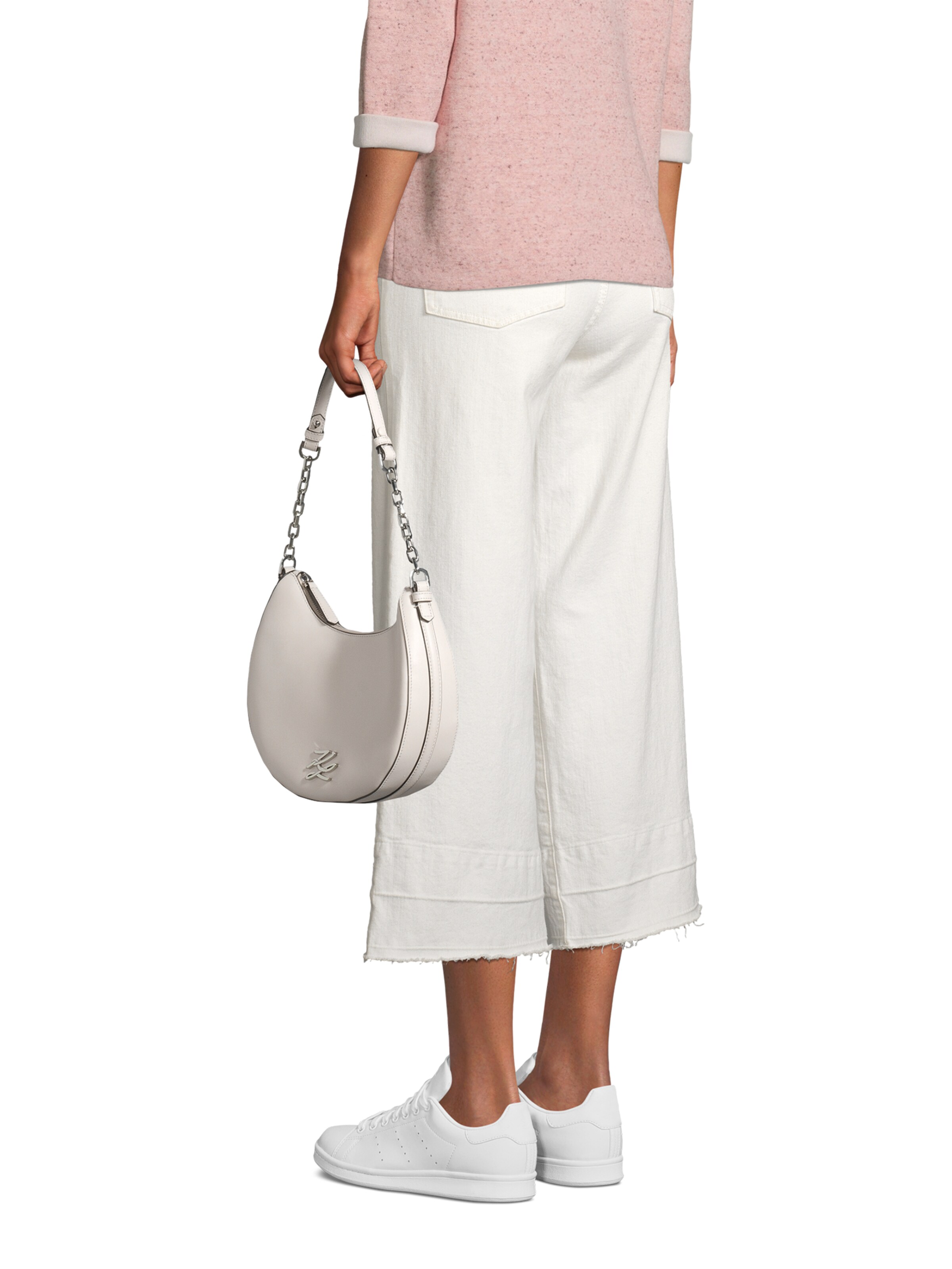 Karl Lagerfeld Taška přes rameno – šedá: přední strana