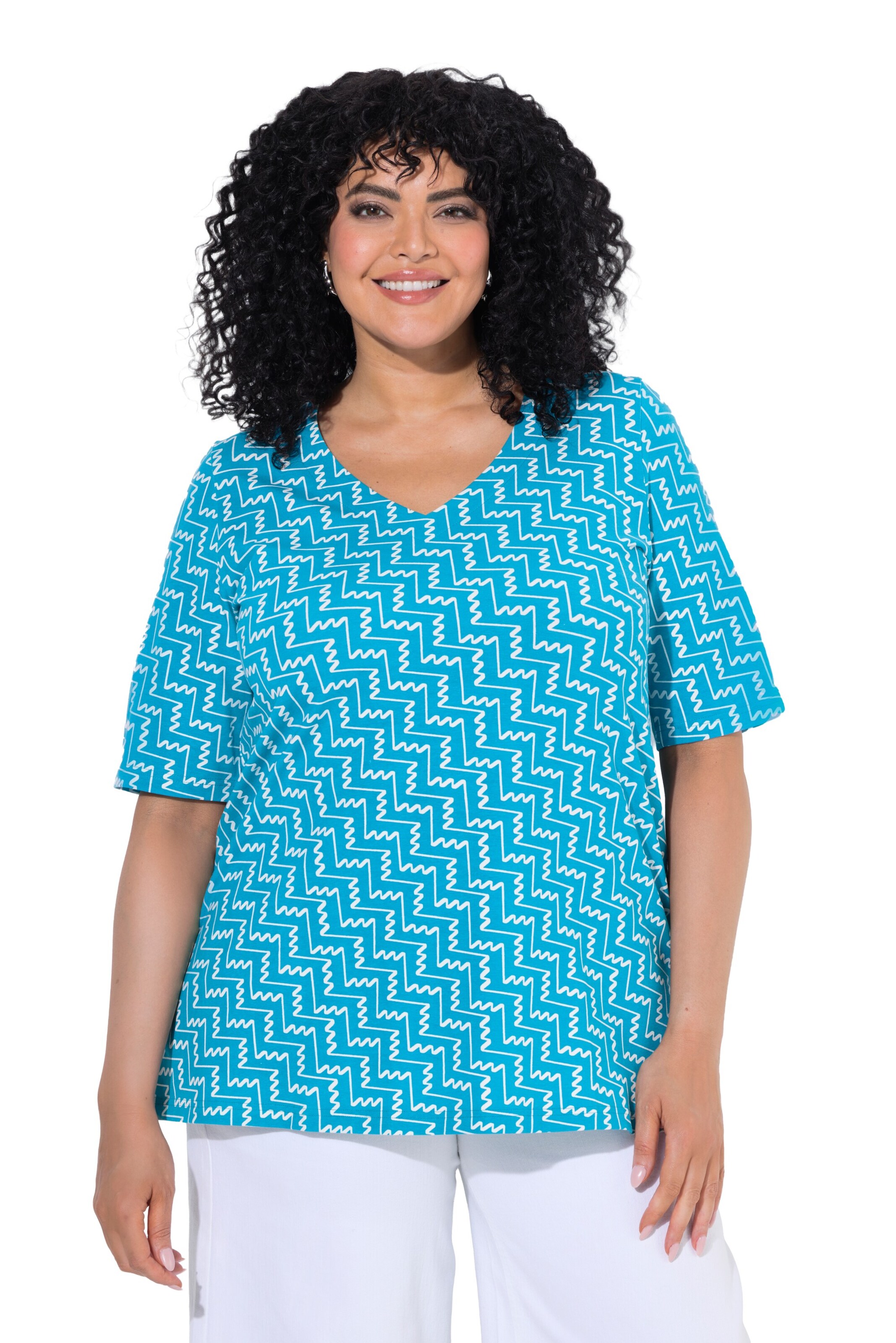 Ulla Popken Shirt in Blue: front