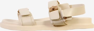 Super Mode Sandals 'Sandalen mit Klettverschluss von LBS' in Beige: front