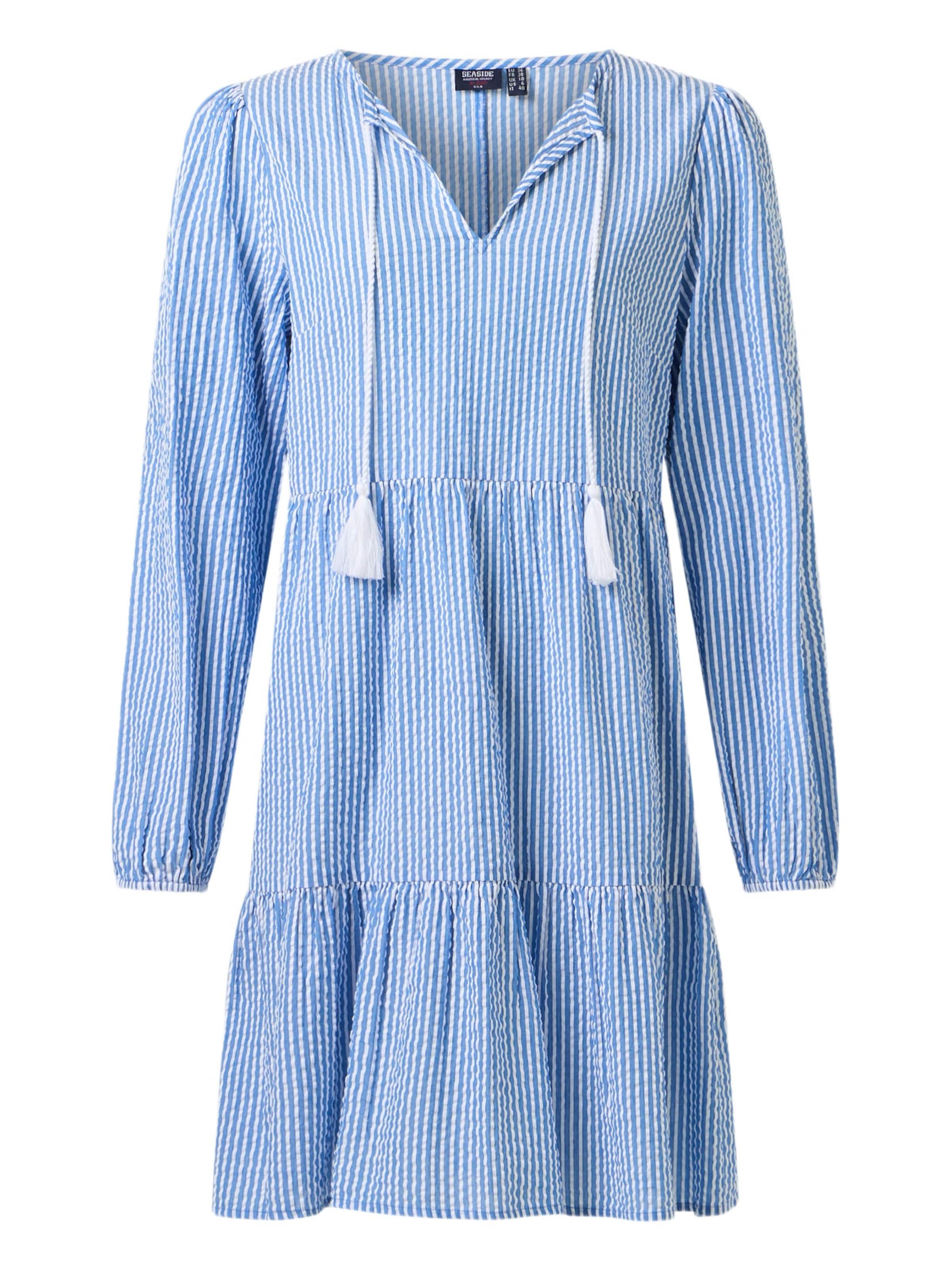 Seaside Zomerjurk 'Marina' in Blauw: voorkant