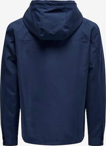 Only & Sons Between-Season Jacket 'Matt' in Blue