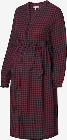 Esprit Maternity Shirt Dress in Red: front
