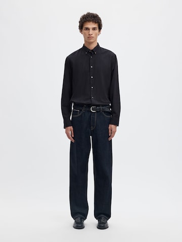 SELECTED - Ajuste regular Camisa en negro