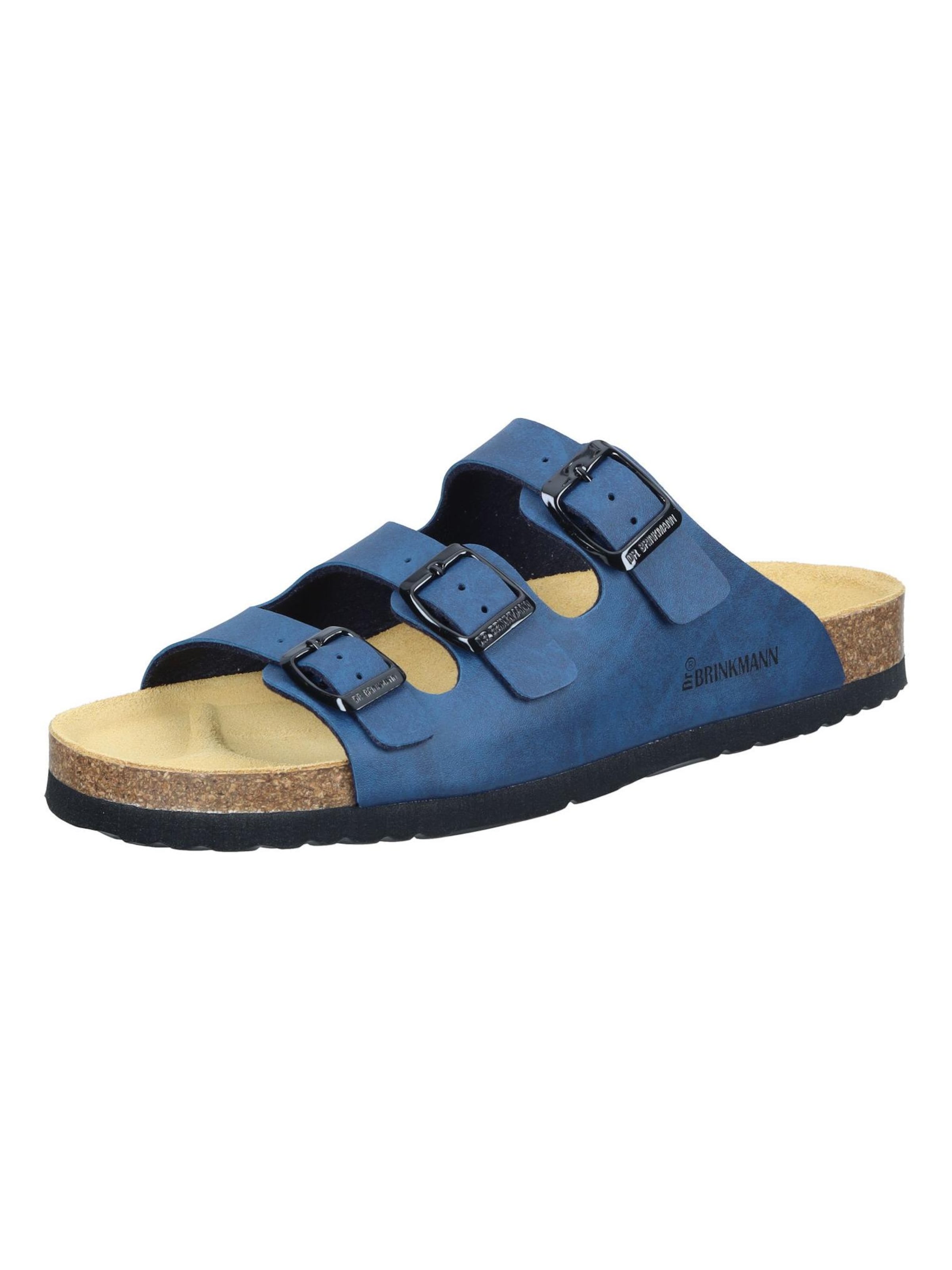 DR. BRINKMANN Mules 'NOVELDA' in Blue: front