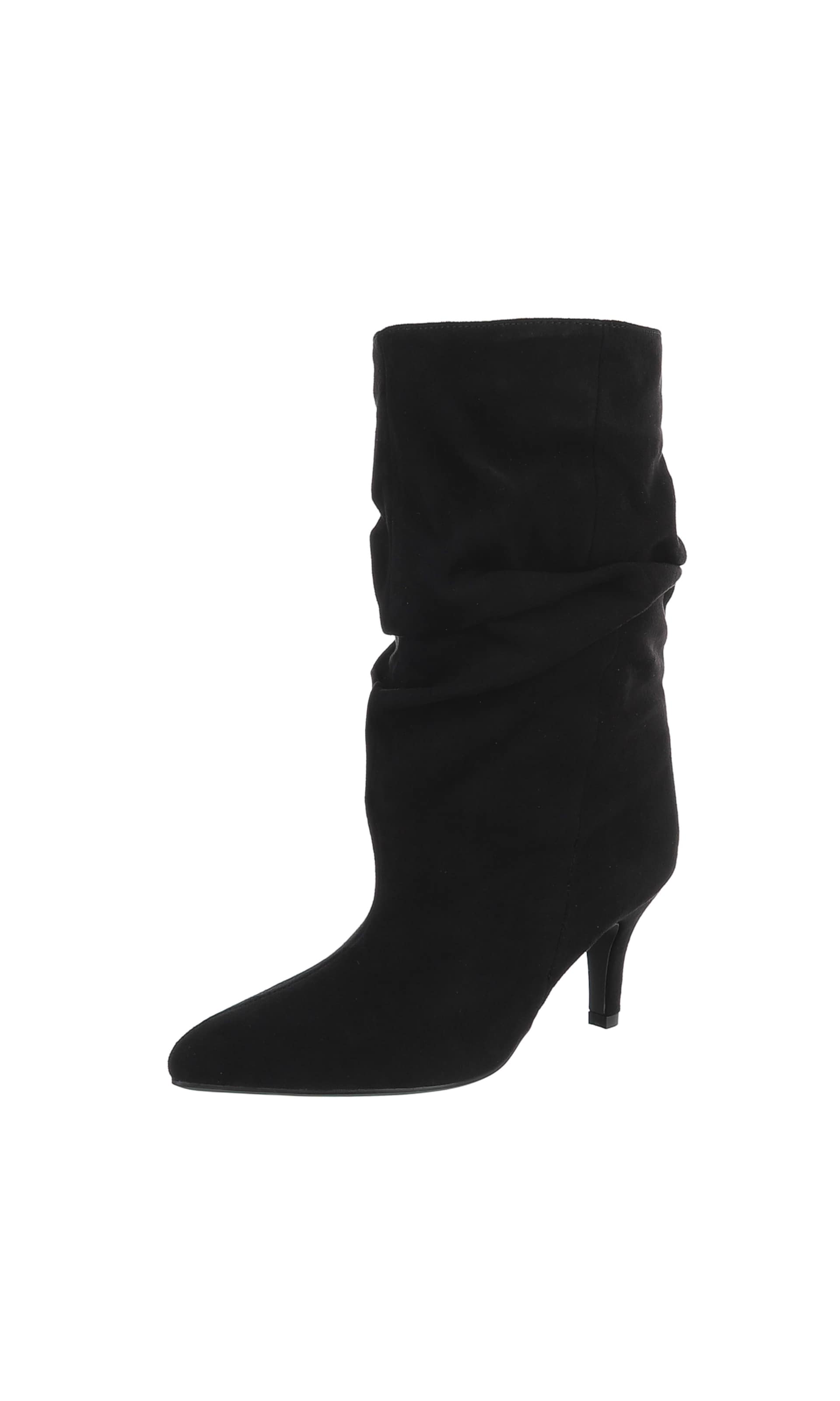Ital-Design Stiefel in Schwarz: Vorderseite