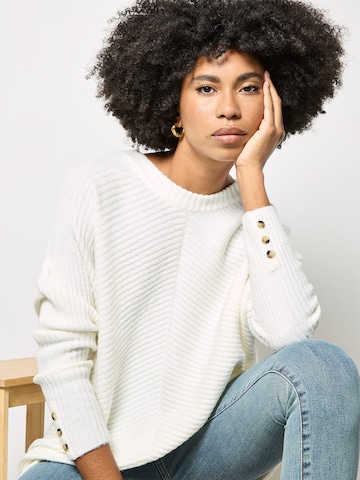 Pull-over ' ' Apricot en beige : devant