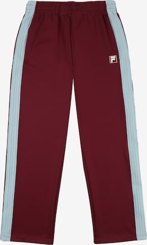 FILA Loosefit Housut 'Como' värissä punainen: etupuoli