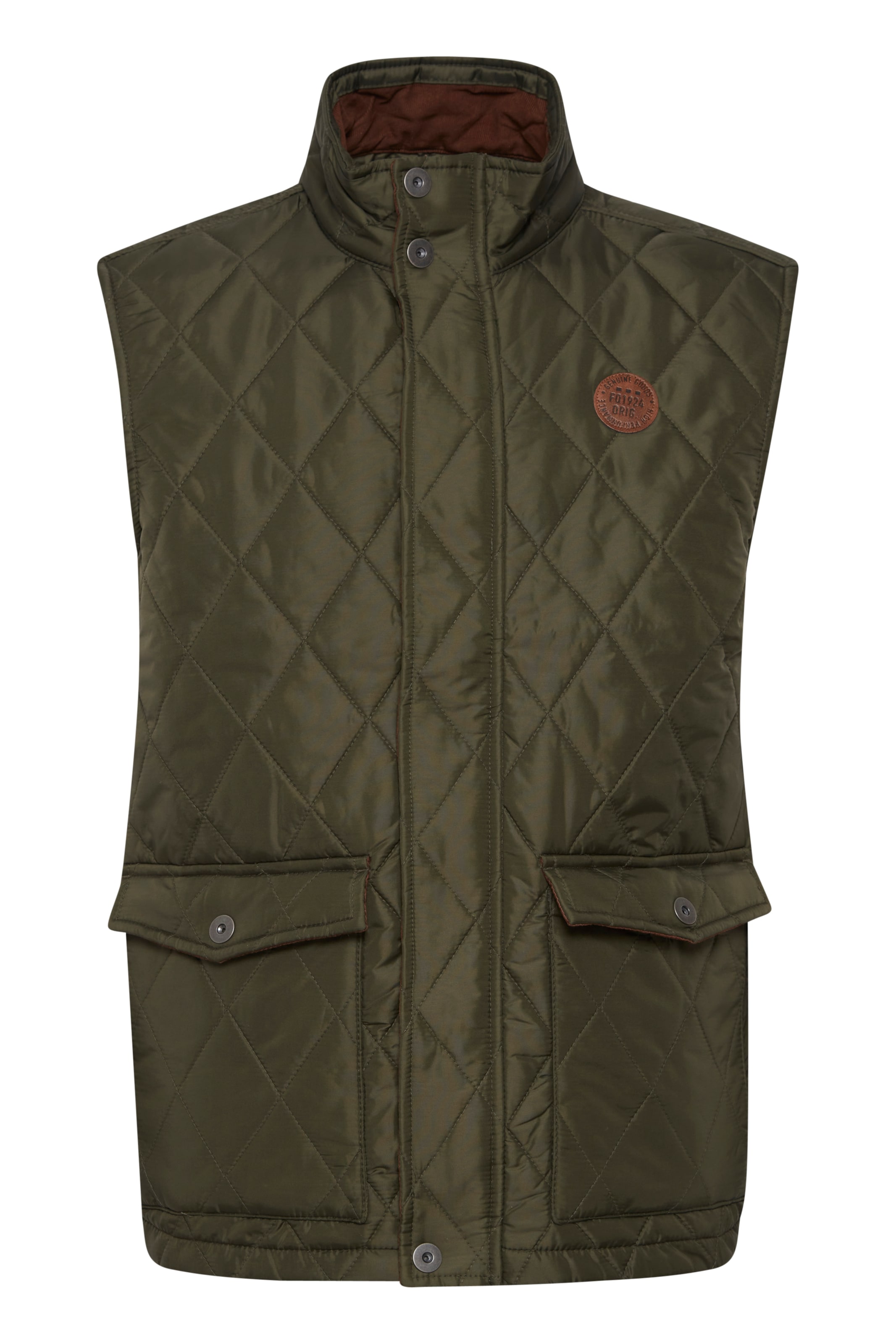 FQ1924 Vest in Green: front