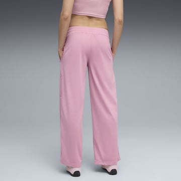 PUMA Wide Leg Sporthose 'Wardrobe Essentials' in Pink