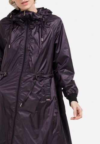 HELMIDGE Between-Seasons Coat in Purple