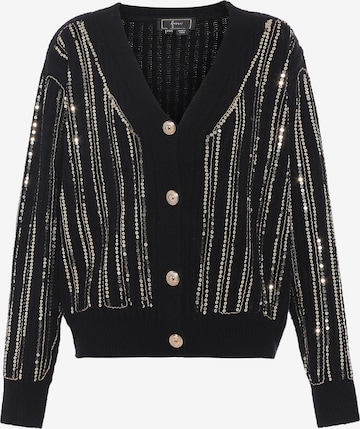 faina Neuletakki värissä musta: etupuoli