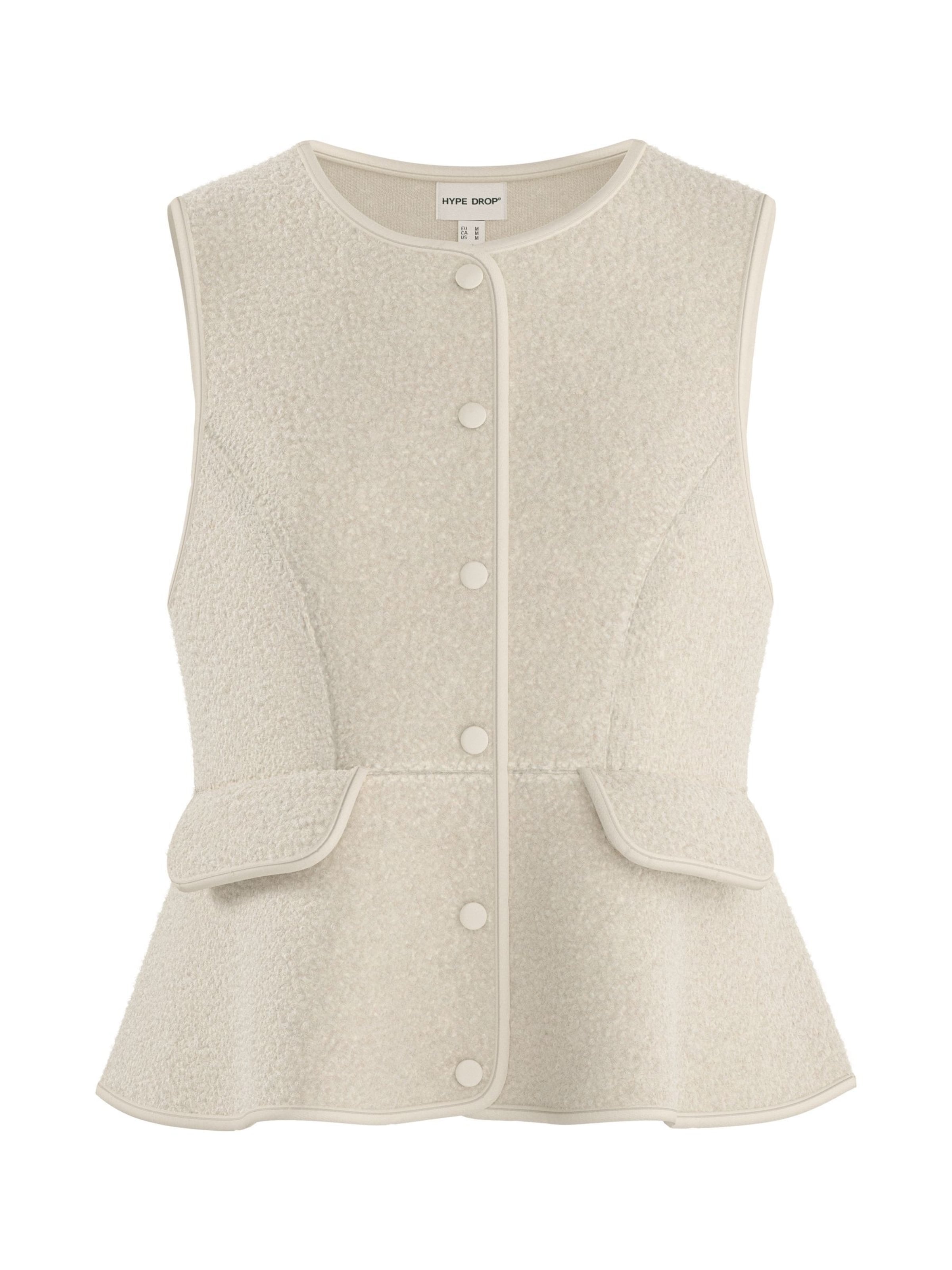 HYPEDROP Vest 'HDKatinka' i beige: forside